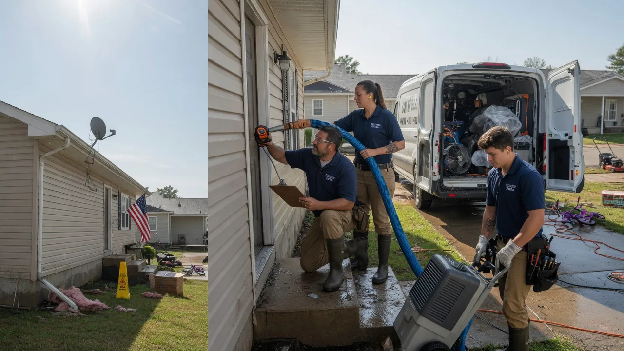 Ceiling Water Damage Restoration in Mulhall, OK near me
